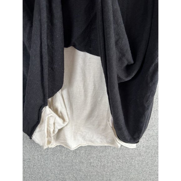 J. Jill 4X Tank Top Womens Black Cream Double Layer Sleeveless Linen Rayon Shirt - Picture 7 of 8